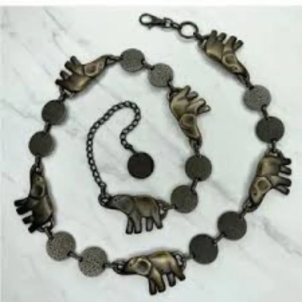 Calypso St Barth Elephant Charm Belt Accents One Size
